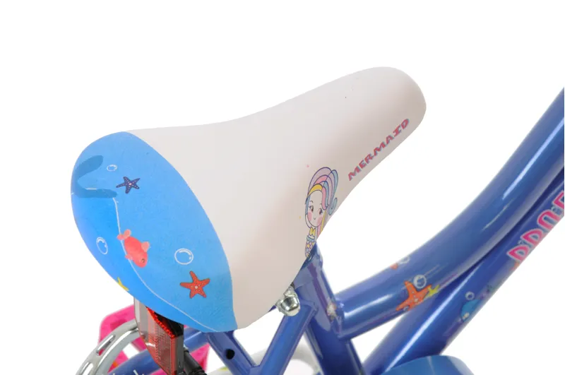 Professional Mermaid 14 Inch Wheel Kids Bike Blue-3